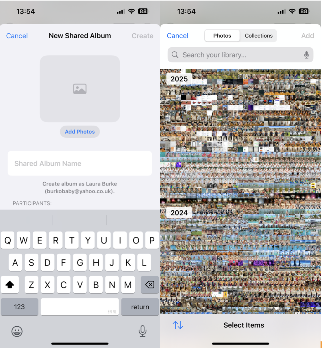 How to share photo album on iPhone